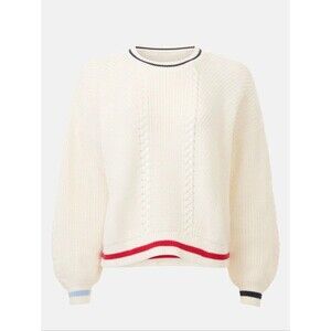Splendid Vienna Tipped Cable Knit Sweater Medium